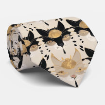 Artistic Colourful Art Nouveau Cat Pattern