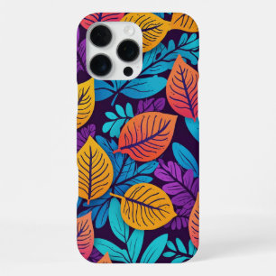 Artistic Colourful Autumn Leaves Botanical Pattern iPhone 16 Pro Max Case