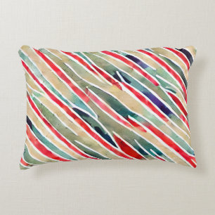 Artistic colourful hand kraft abstract pattern Pin Decorative Cushion