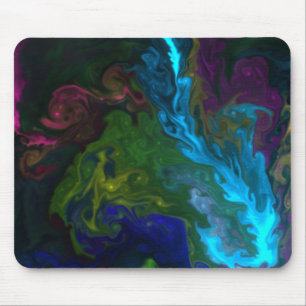 Artistic colourful mouse pad