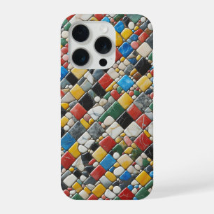 Artistic Colourful Stone Mosaic Phone Case Vibrant