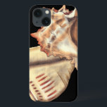 Artistic Conch Shells iPhone 13 Case<br><div class="desc">Jennifer Goldberger has an amazing collection of art capturing the gems of the ocean. In this beautiful, classic neutral colour painting, these two Conch seashells are the main object of the image. Get this nautical styled art on your favourite products today!</div>