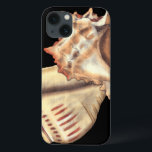 Artistic Conch Shells iPhone 13 Case<br><div class="desc">Jennifer Goldberger has an amazing collection of art capturing the gems of the ocean. In this beautiful, classic neutral colour painting, these two Conch seashells are the main object of the image. Get this nautical styled art on your favourite products today!</div>