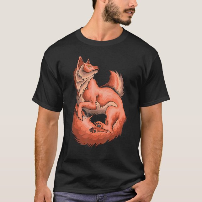Artistic Cool Fox T-Shirt (Front)