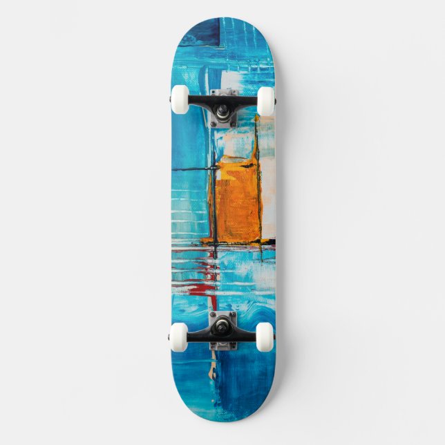 Artistic Cool Painted Skateboard (Front)