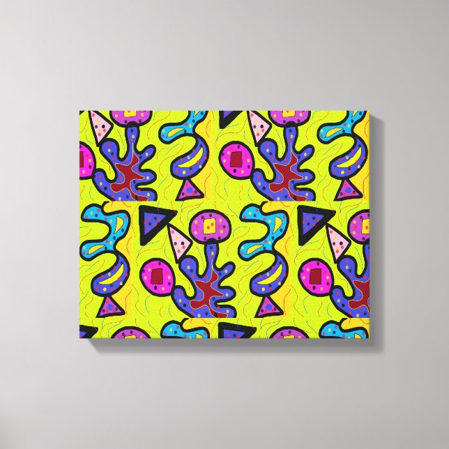 Artistic corals canvas print (Front)