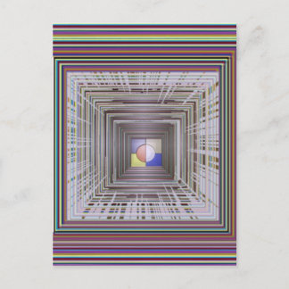 ARTISTIC Cosmic Infinity ART Light end of Tunnel Postcard