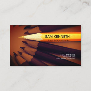 Artistic Creative Colourful Pencil PR Business Business Card