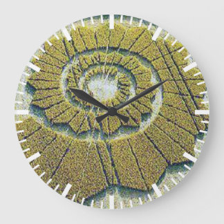 Artistic Crop Circle Large Clock
