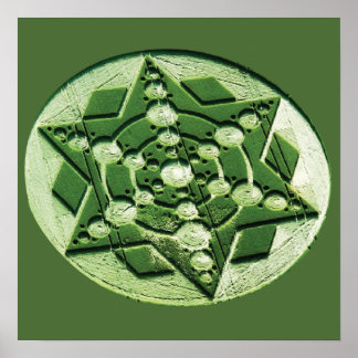 Artistic Crop Circle Poster