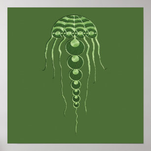 Artistic Crop Circle Poster