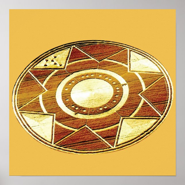 Artistic Crop Circle Poster (Front)