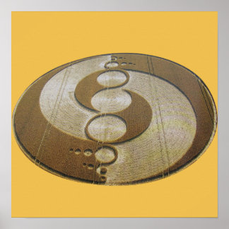 Artistic Crop Circle Poster