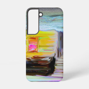 Artistic Dark Winter Night Hut Painting Samsung Galaxy Case