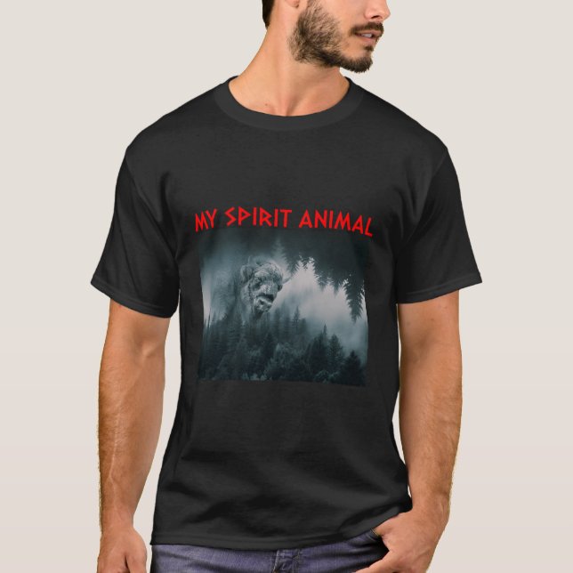 Artistic Design My Spirit Animal Bison T-Shirt (Front)