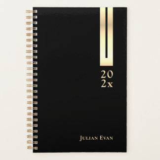 Artistic Detail Black & Gold Non Dated Planner