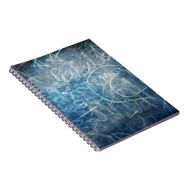 Artistic Doodle Drawing - Abstract Sketch Art Spiral Notebook (Right Side)