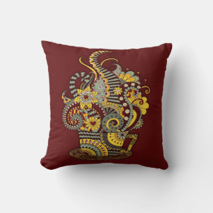 Artistic-doodle-drawing art cushion