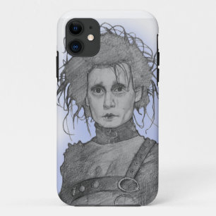 artistic drawing edward scissors' hands Case-Mate iPhone case