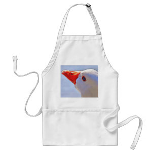 Artistic Duck Black Outline Art Tapestry Standard Apron