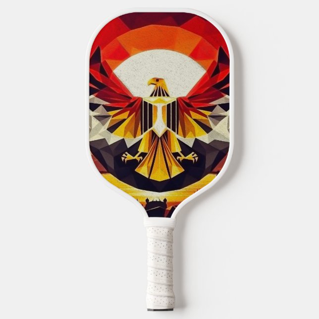 Artistic Egyptian Flag Eagle Pickleball Paddle (Front)