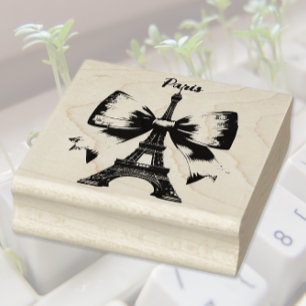 Artistic Eiffel Tower Rubber Stamp