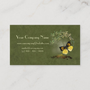 Artistic, Elegant- Painted Butterfly- Business Car Card