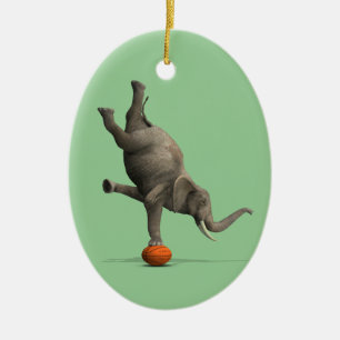 Artistic Elephant Ceramic Tree Decoration