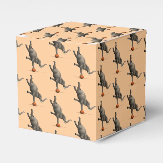 Artistic Elephant Favour Box (Front Side)