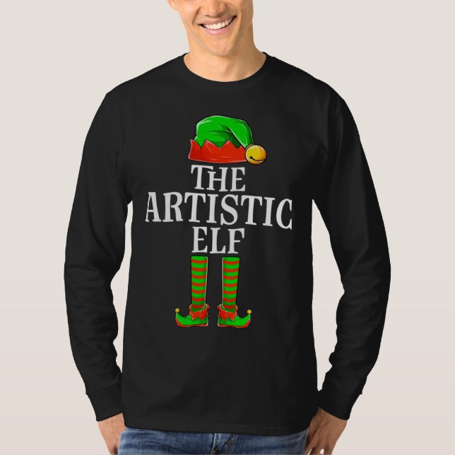 Artistic Elf Women Apparel Christmas Family Matchi T-Shirt (Front)