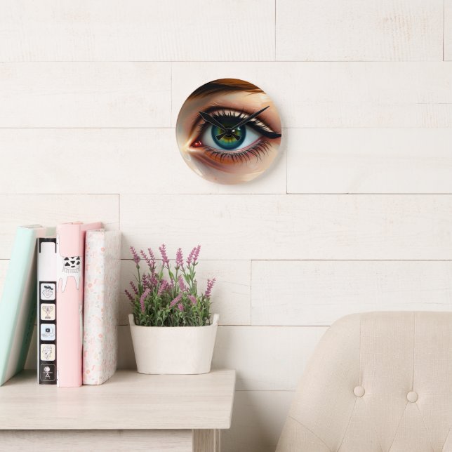 Artistic Eye Wall Clock – Surreal Vision Art (Reading Room)