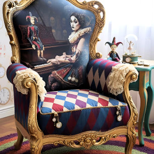 Artistic Fabric Panel Parrots