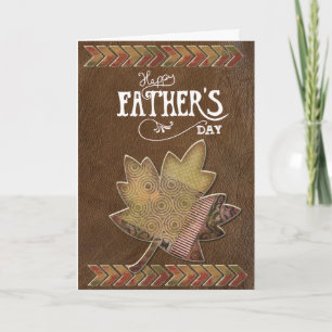 Artistic Father's Day Greeting Card. "Season's" Card