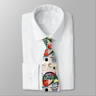 Artistic "Fixed"  -  Wassily Kandinsky Modern Art  Tie