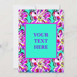 Artistic Floral Boho Watercolor Invitation Design