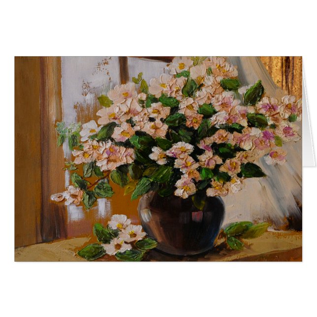 Artistic Floral Notecard 2 (Front Horizontal)