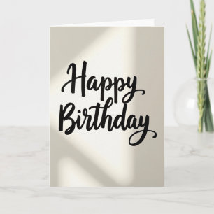 Artistic Flourish Birthday Card