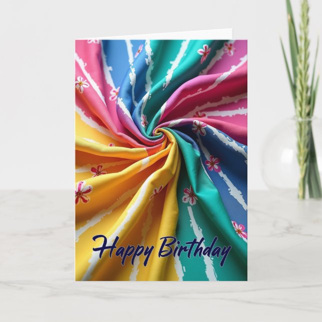 Artistic Flow Birthday Card (Front)
