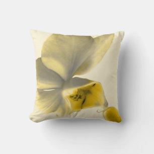 Artistic Flower in Yellow Tones Cushion