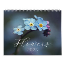 Artistic Flowers Photography Calendar