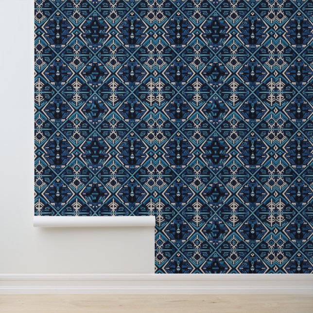 Artistic Forest Tree Textured Vinyl Wallpaper Roll (Application)