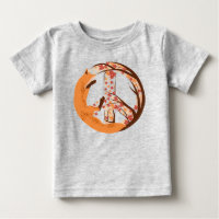 Artistic Fox Peace Sign Autumn Leaves Tree Branch