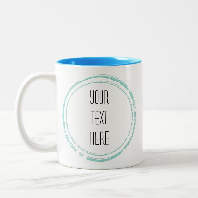 Artistic Frame Create Your Own Two-Tone Coffee Mug (Left)