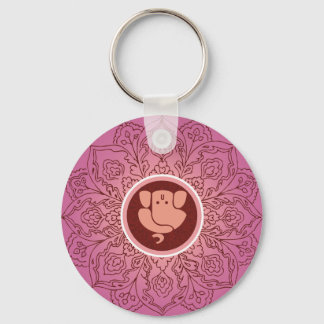 Artistic Ganesh with Mandana Key Ring