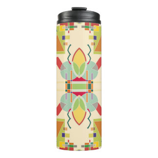 Artistic Geometric: Colourful Seamless Pattern Thermal Tumbler