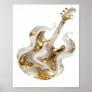 Artistic Gold GOLDEN GUITAR Print