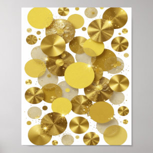 Artistic Gold GOLDEN SPARKLES Artistic Motif Poster