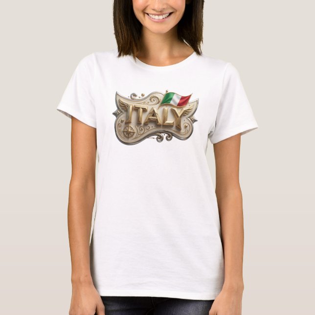 Artistic Gold ITALY Shirt Design (Front)