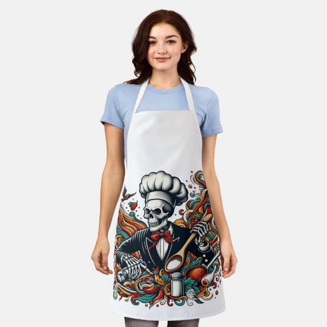 Artistic Graphic Print - Modern Style for Home & A Apron (Worn)