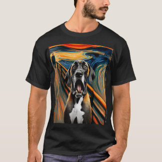 Artistic Great Dane Expressionist Artsy Great Dane T-Shirt